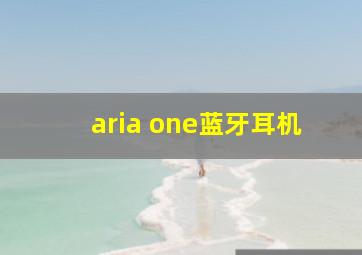 aria one蓝牙耳机